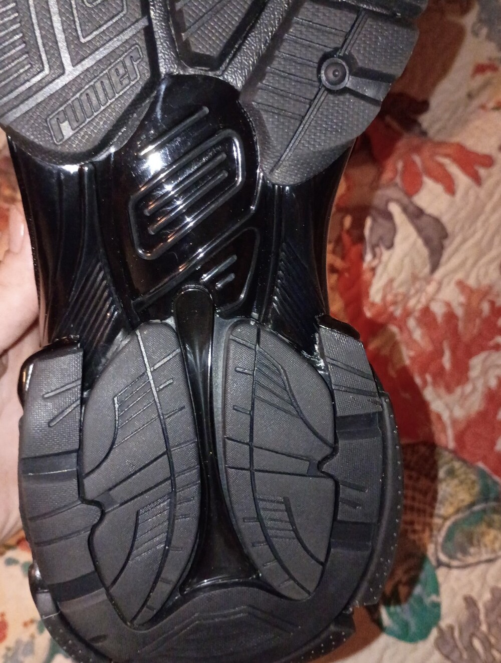 Balenciaga Black Layered Chunky Sneakers - Picture 3 of 6